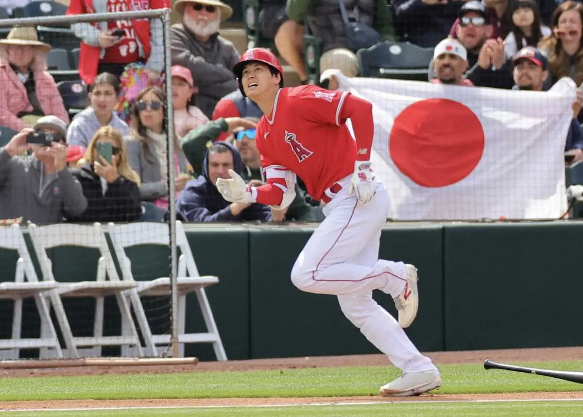【画像・写真】エンゼルス大谷　「3番・DH」でOP戦初出場　1打席目にいきなり三塁打