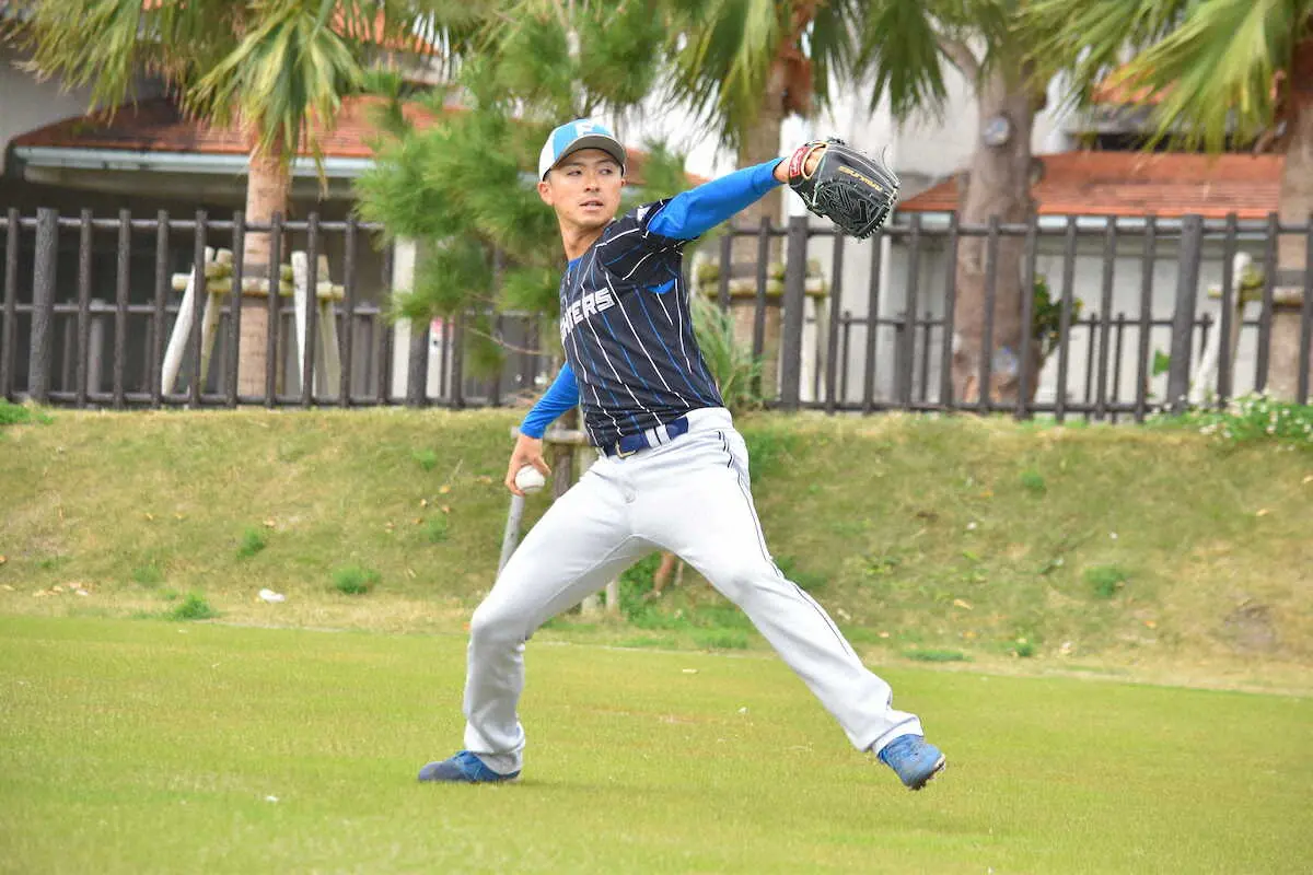 【画像・写真】日本ハム・上沢　3.2新球場での紅白戦で先発「凄く楽しみ。試したいことを試しながら結果を」