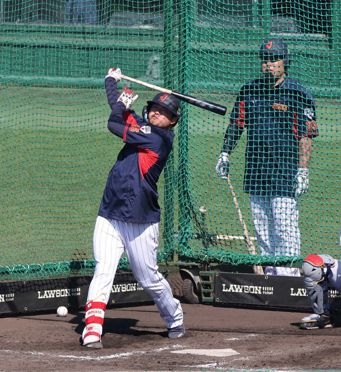 【画像・写真】侍・村上　山川とアーチ競演でファン沸かせた「たくさんのお客さんの前で練習できて凄く楽しかった」