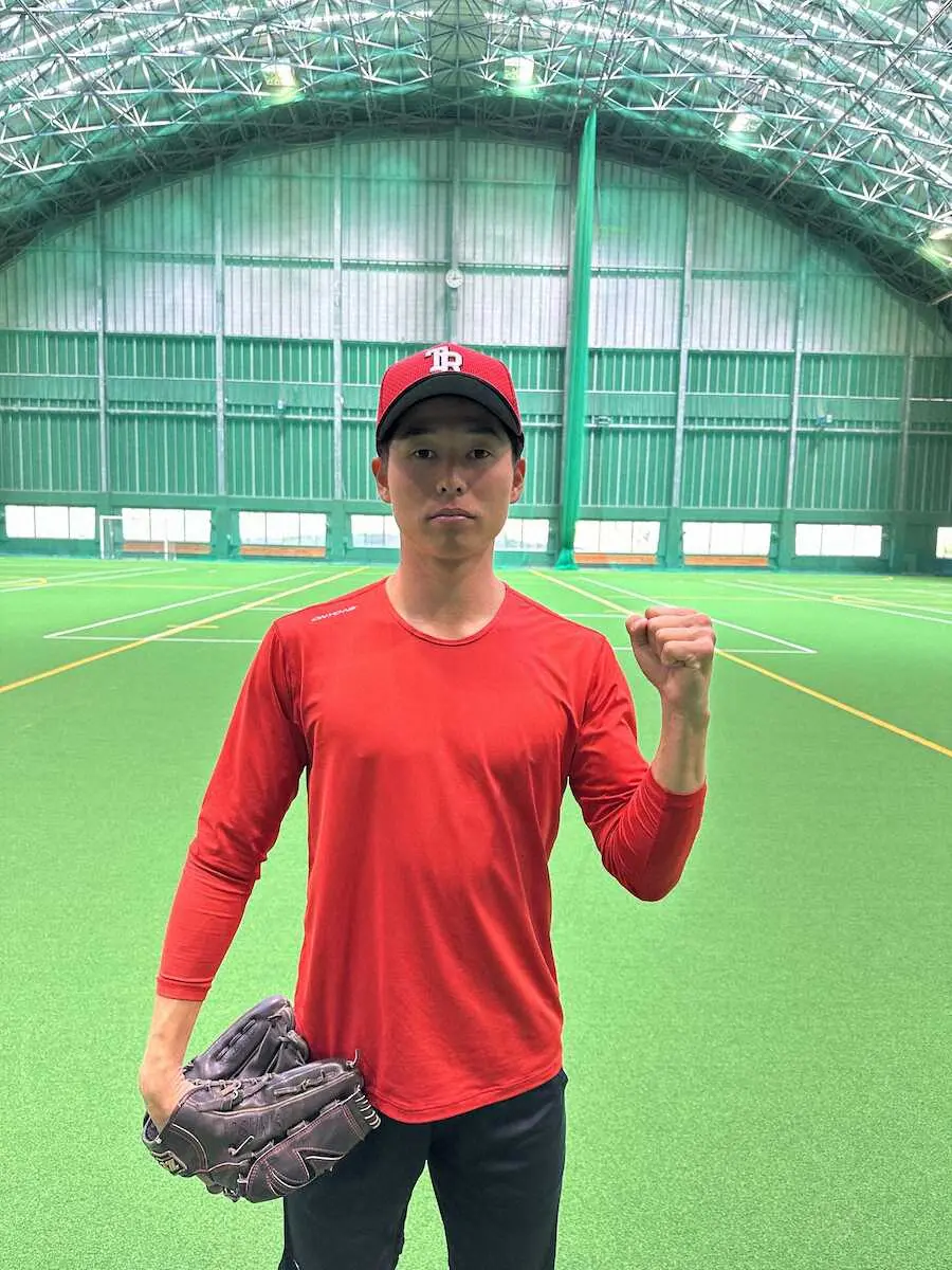 【画像・写真】トヨタ自動車入社予定の慶大・増居　春季キャンプのテーマ「投げられる肩の状態にすること」