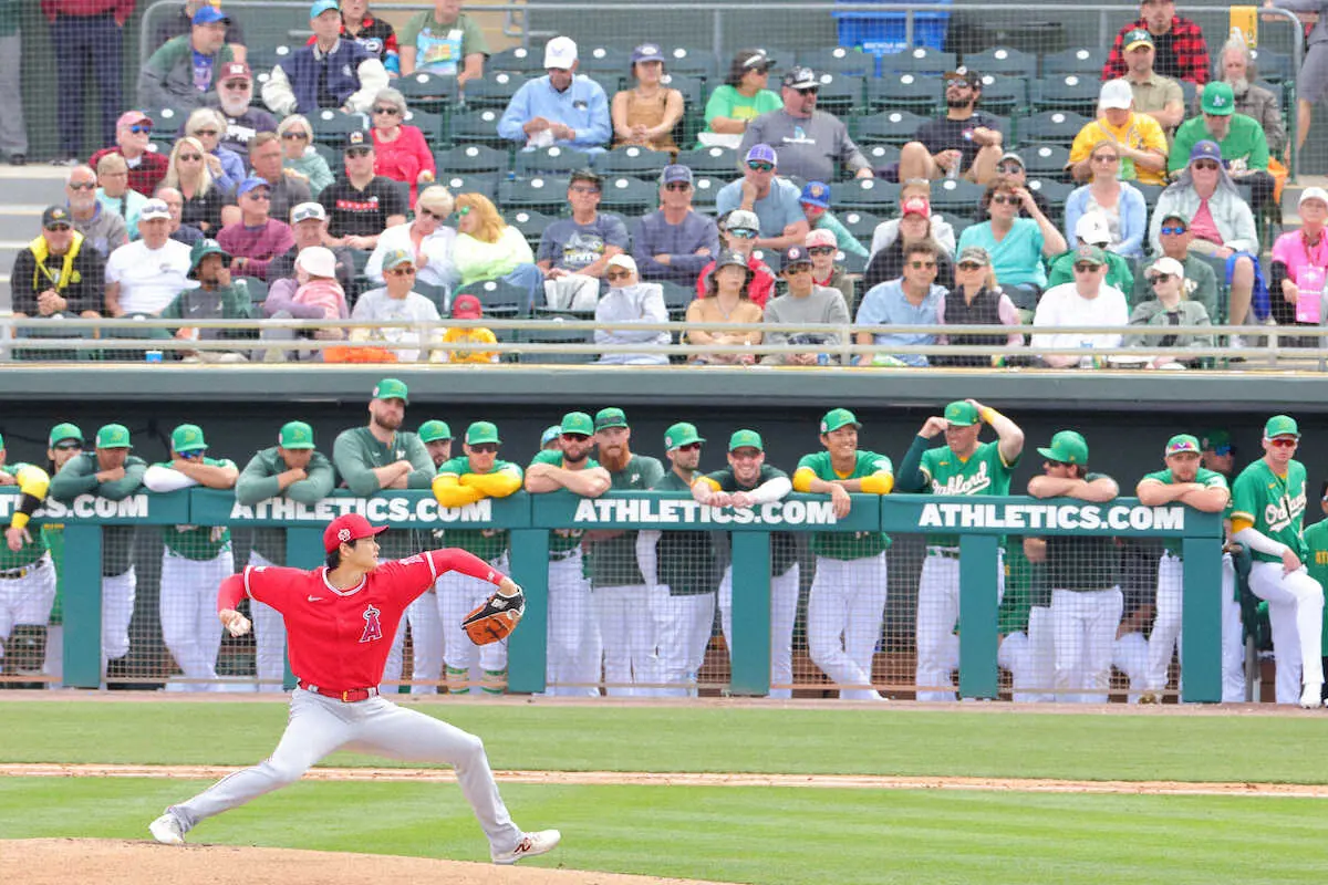 【画像・写真】アスレチックス・藤浪　米国デビュー戦で大谷と9年ぶり投げ合い2回無失点