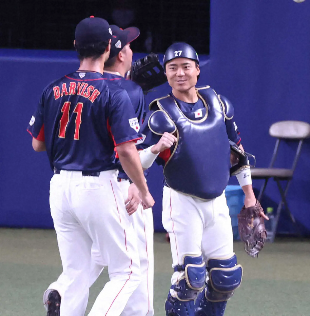【画像・写真】侍・中村　ダルの修正力に驚き「尻上がりに良くなった。さすがだと」打撃では1安打