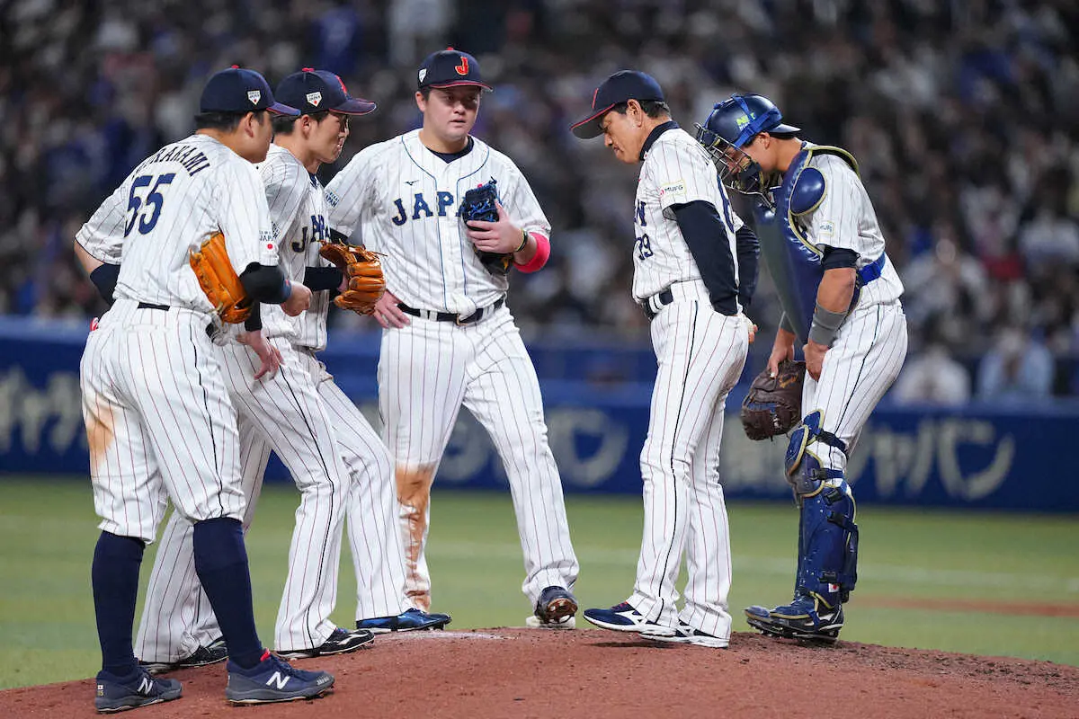 【画像・写真】侍・栗山監督「全員が上がってくれることを信じて前に進んでいくしかない」昨年セ最下位の中日に2―7完敗