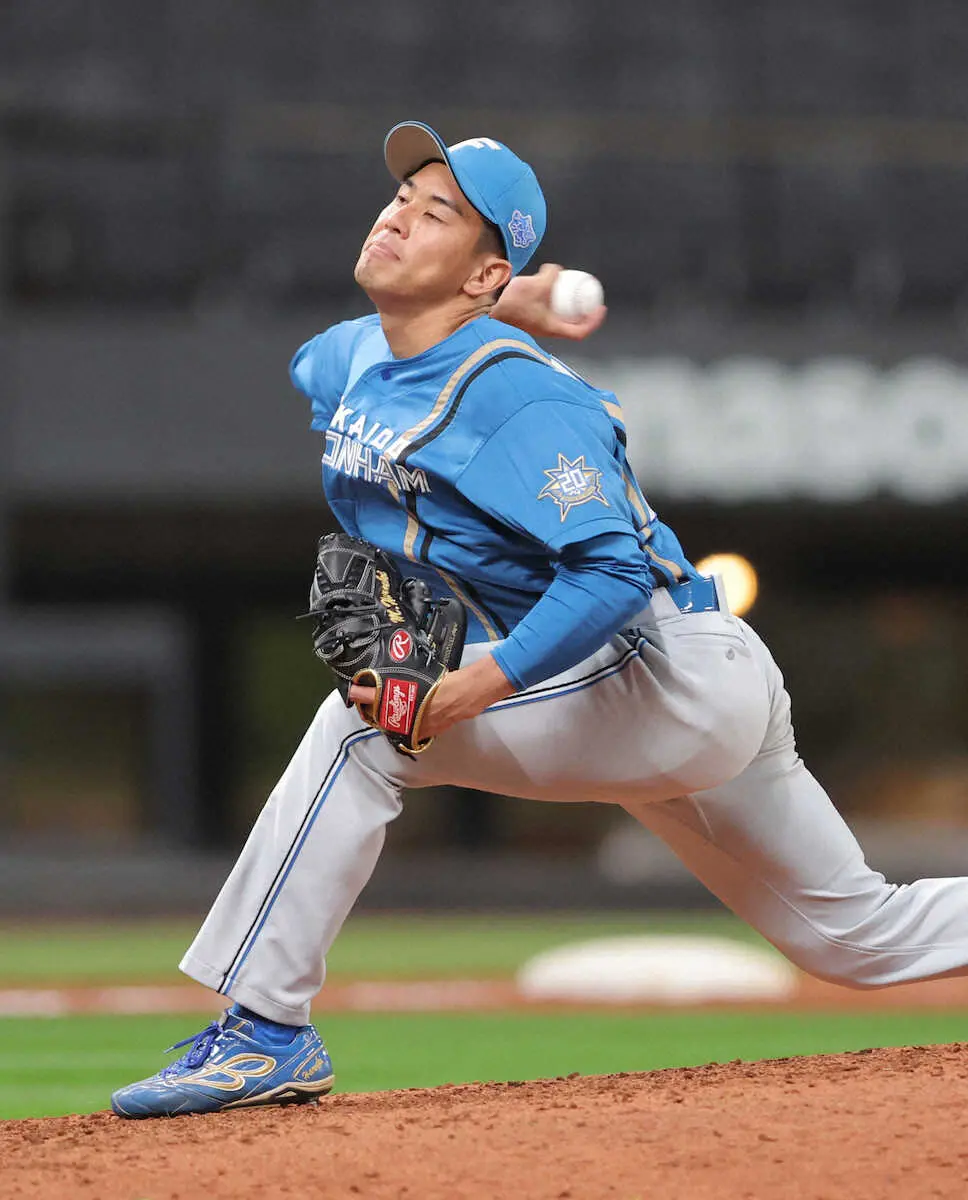 【画像・写真】日本ハムのドラ6宮内が1回無失点　新球場での初登板「落ち着いて投げることができた」