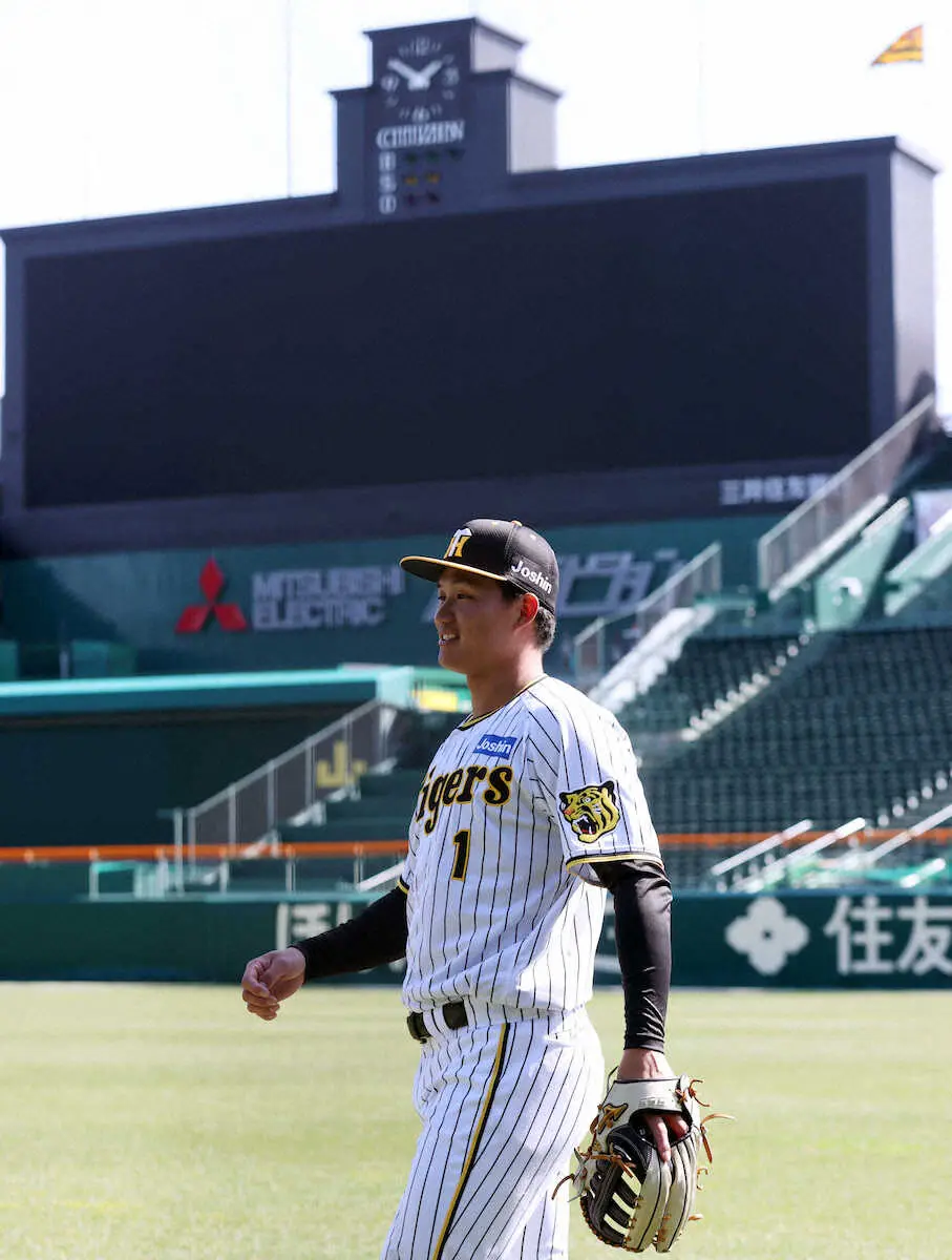 【画像・写真】阪神・森下　さあ甲子園デビュー弾！　4日OP戦で岡田彰布以来43年ぶりの快挙へ「打てたら最高」