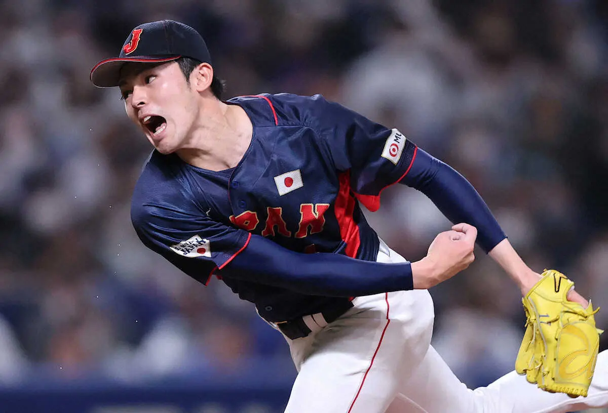 【画像・写真】侍・朗希165キロ!大谷に並んだ日本人最速　「3・11」にチェコ戦先発へ上々3回零封