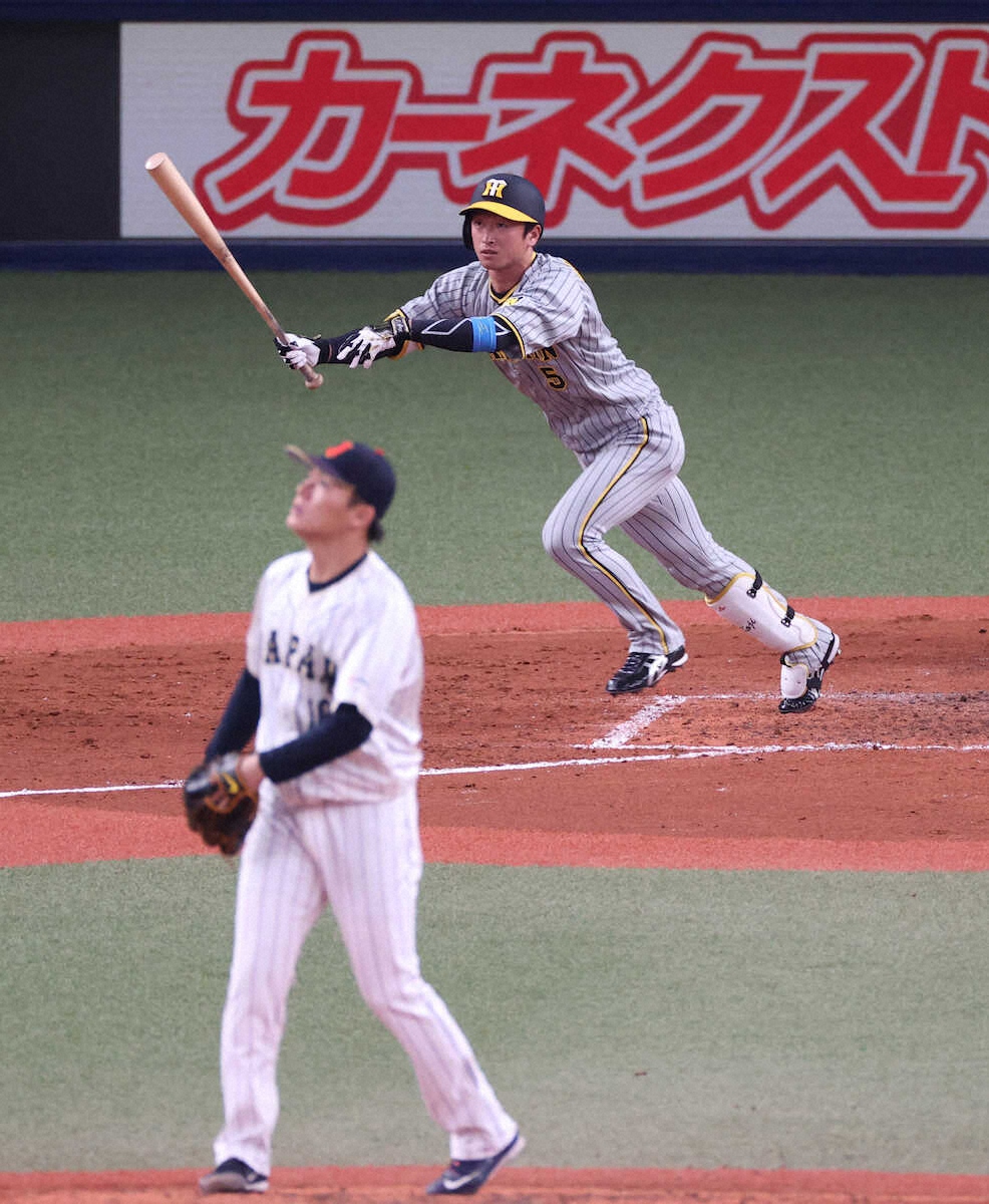 阪神・近本、由伸撃ち侍エール弾 大谷の驚弾＆ヌートバーの打撃に刺激 