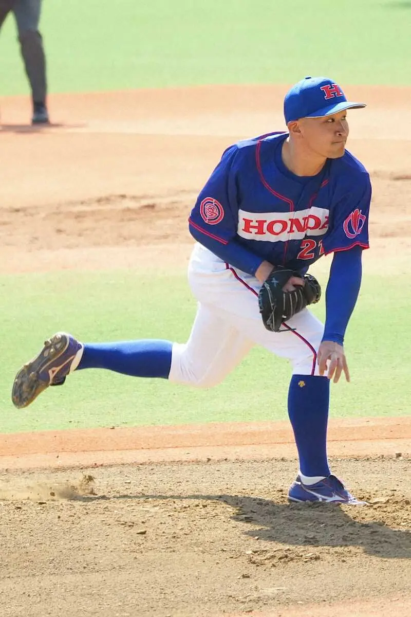 【画像・写真】【スポニチ大会】20年都市対抗覇者・Hondaが連勝　1番・鈴木は“2並び”の活躍、東野は7回完封