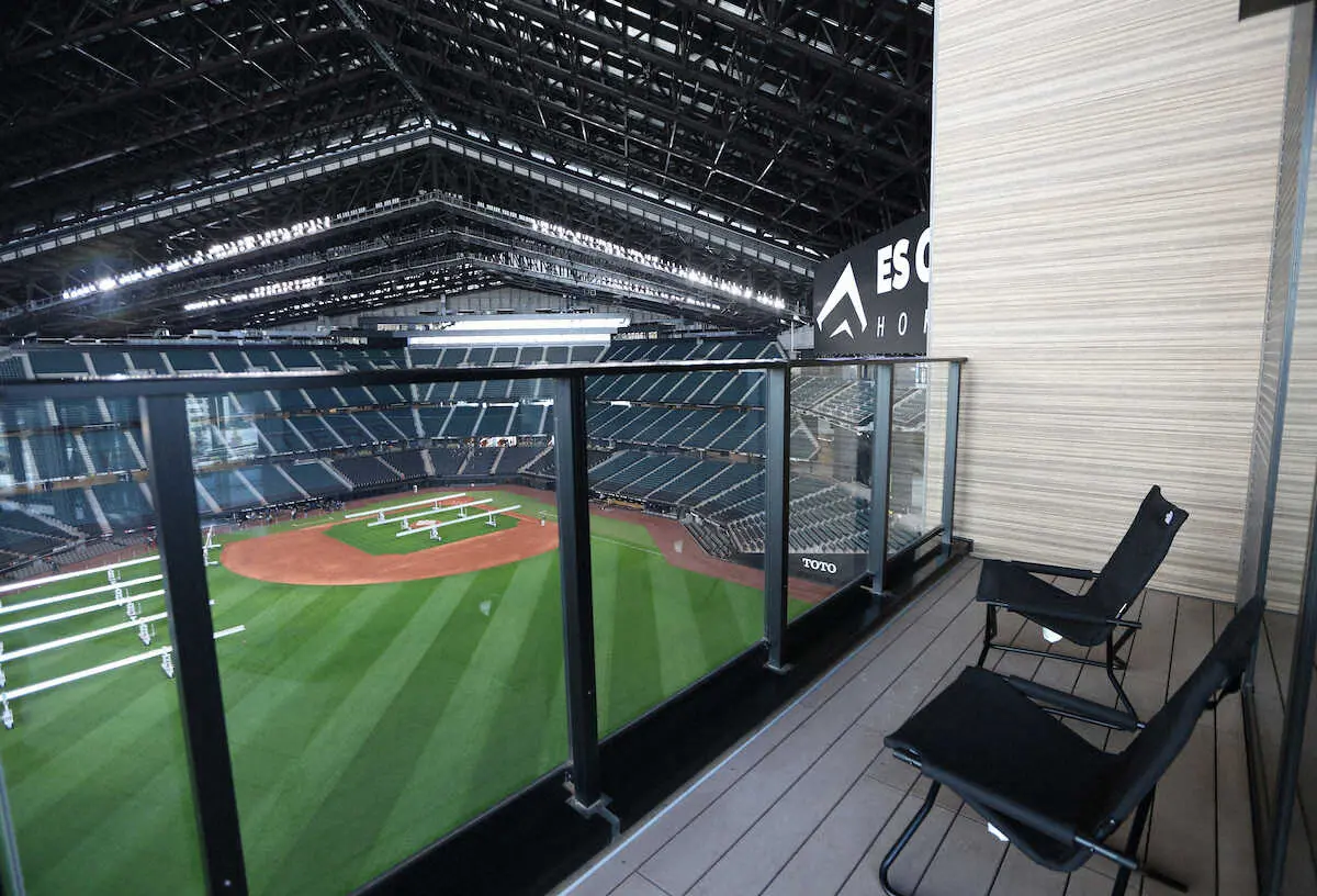 【画像・写真】日本ハム新球場「エスコン」の「ダル＆大谷スイート」お披露目　左翼に宿泊施設「Tower11」