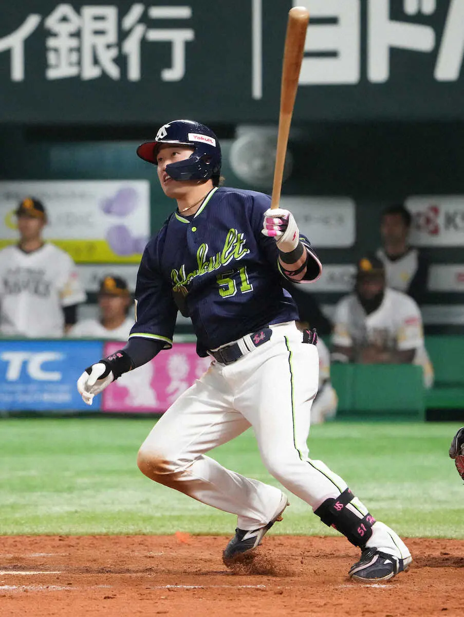 【画像・写真】ヤクルト・浜田　家族の前で2安打2打点「凄くうれしかった」