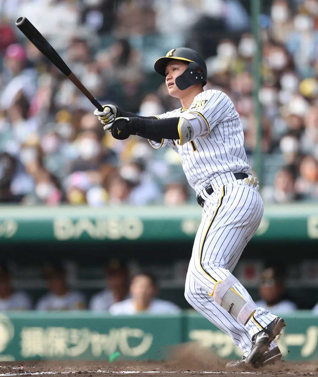 【画像・写真】出たぞ！阪神ドラ1・森下がオープン戦1号、甲子園で迫力2ラン！適時二塁打も…開幕スタメンに大アピール