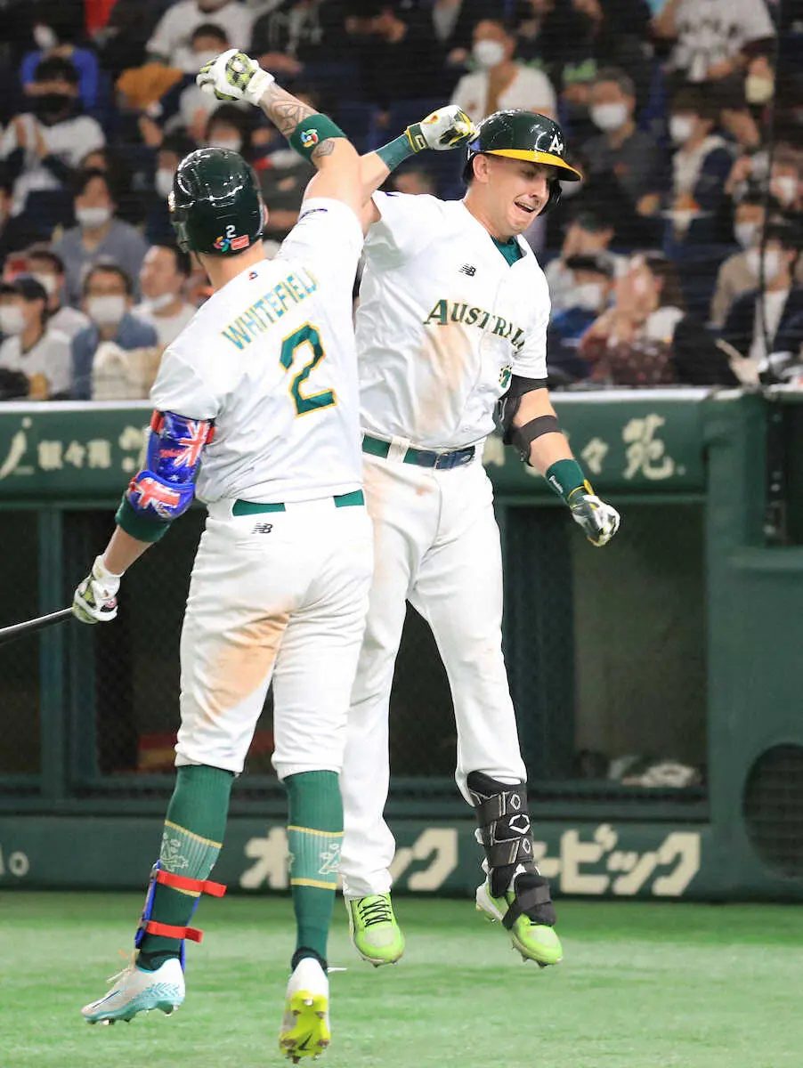 【画像・写真】豪州強いゾ！12安打12得点で中国に7回コールド勝ち