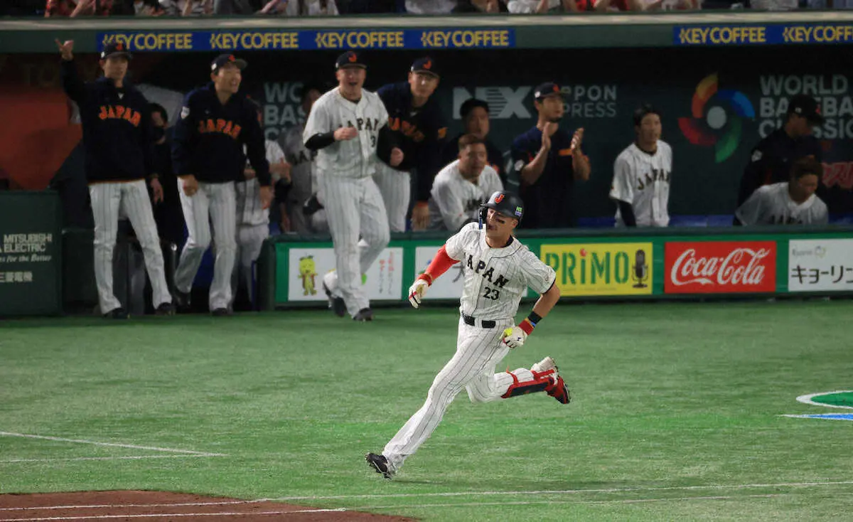 【画像・写真】侍・ヌートバー　3試合連続安打で打線けん引「うまくセンター方向に打てて良かった」