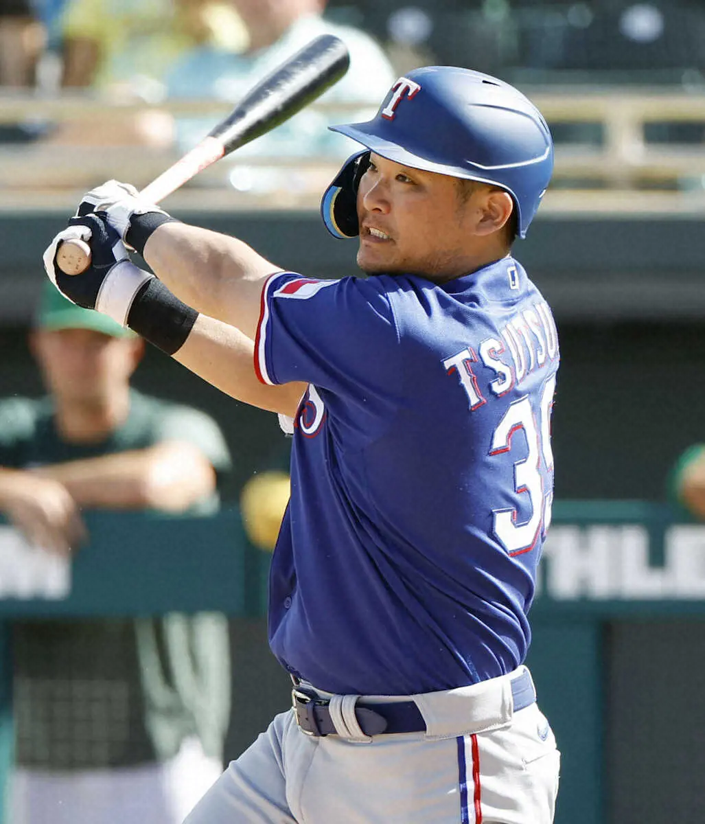 【画像・写真】レンジャーズとマイナー契約の筒香　“侍エール打”OP戦初出場で2安打3打点