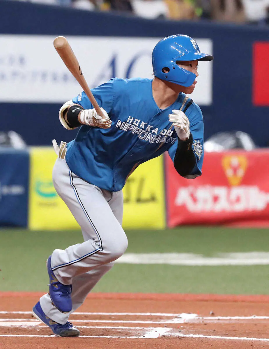 【画像・写真】日本ハム・ドラ1矢沢が同点打　初球捉える積極性でOP戦打率・381「良い準備ができている」