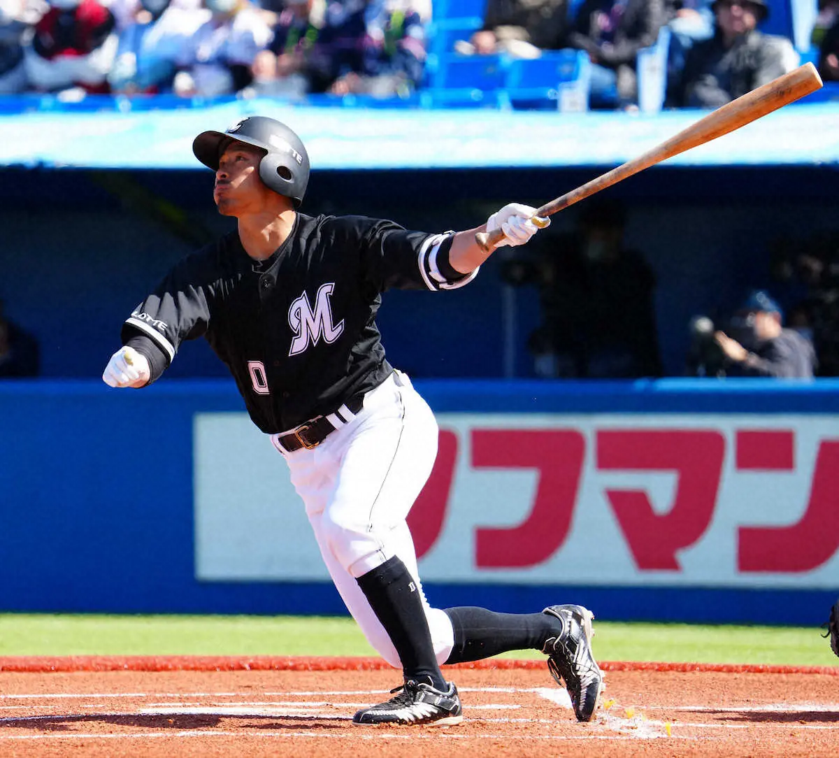 【画像・写真】ロッテ最年長の荻野　オープン戦1号含む3安打「良い状態を維持しながらやっていきたい」