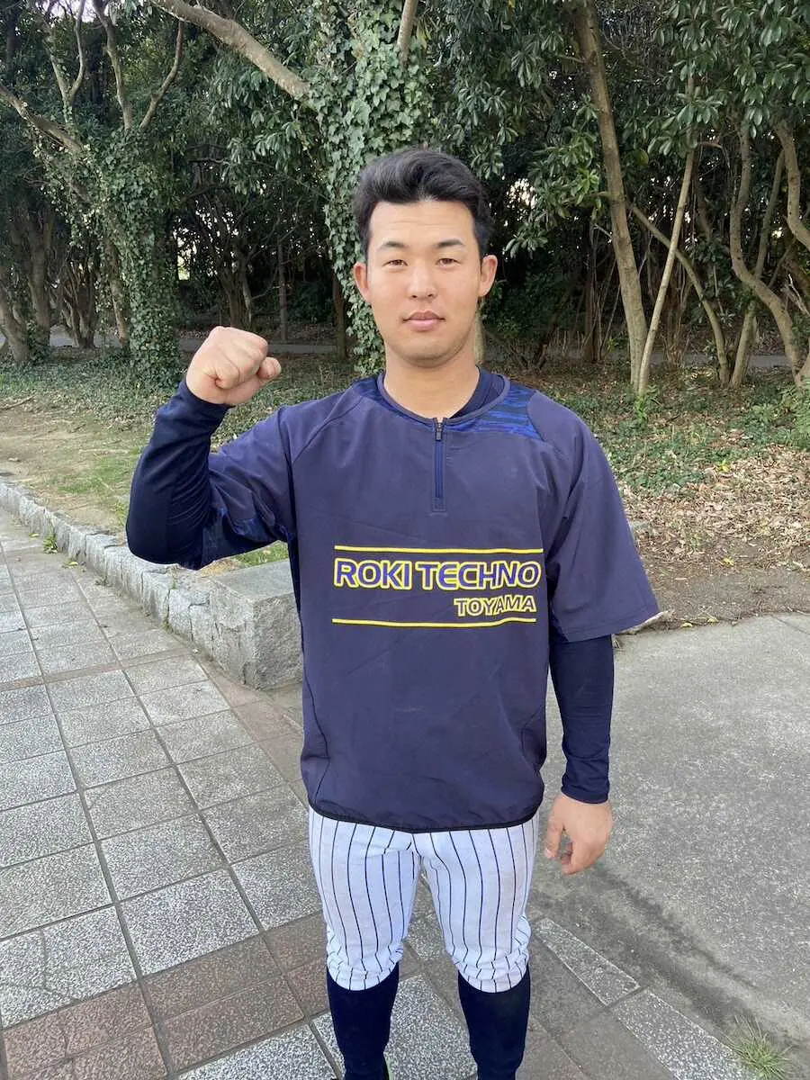 【画像・写真】ロキテクノ富山・河原木　2年連続都市対抗出場へ　新戦力右の強打者「流れを持って来られるように」