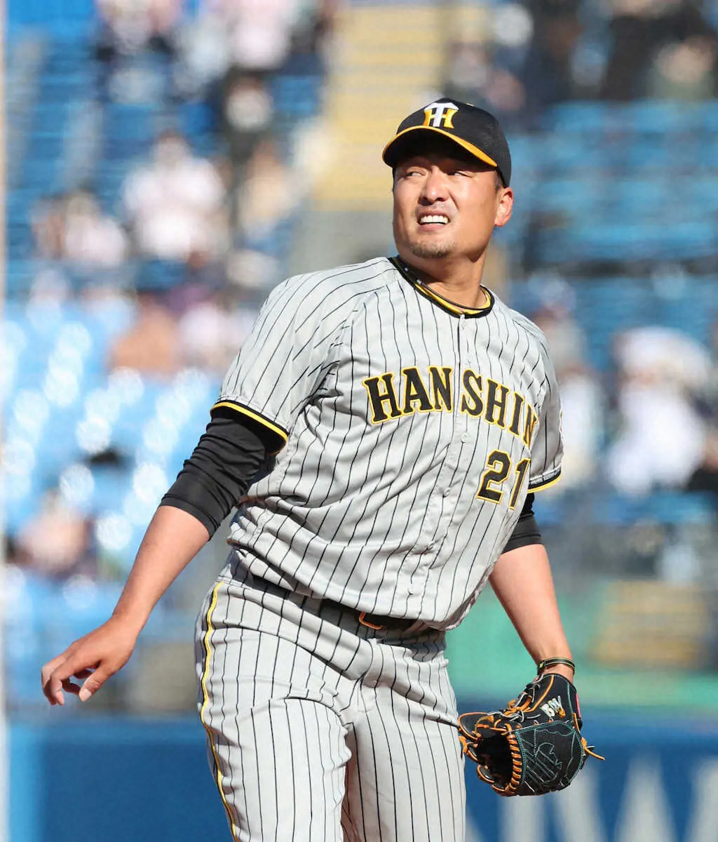【画像・写真】阪神・秋山“一発快投”とはならず　2番手で3回無失点も球威に課題、岡田監督「今日では判断できん」
