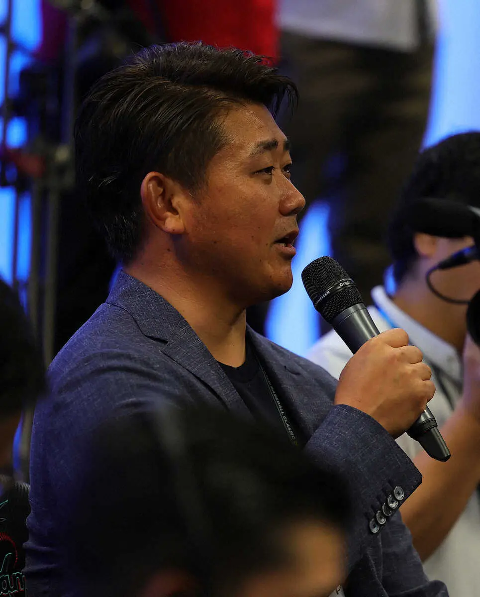 【画像・写真】松坂大輔氏が始球式　第1回大会で対戦のカントゥ氏と決戦を盛り上げる