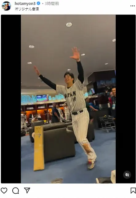 【画像・写真】侍・山川　劇勝！興奮のロッカー伝える　大谷＆村上が大はしゃぎ！　「最高」「泣いた」