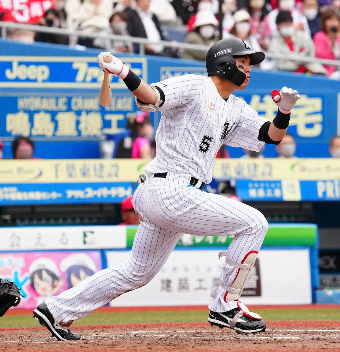 【画像・写真】1軍復帰のロッテ安田が同点打「チャンスで打てて良かった」