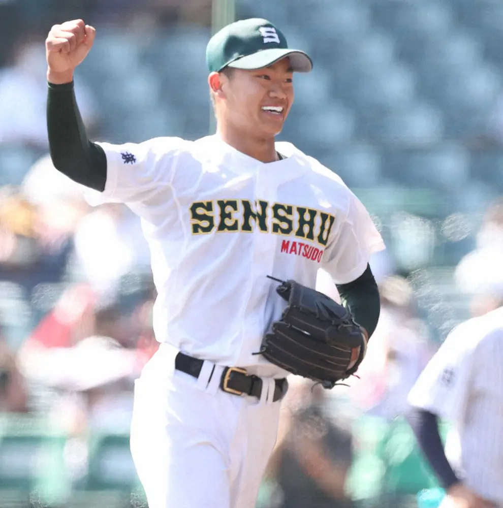 【画像・写真】【センバツ】専大松戸の大会最速右腕・平野が自身初の完封勝利　「自分の良さを出すことができました」