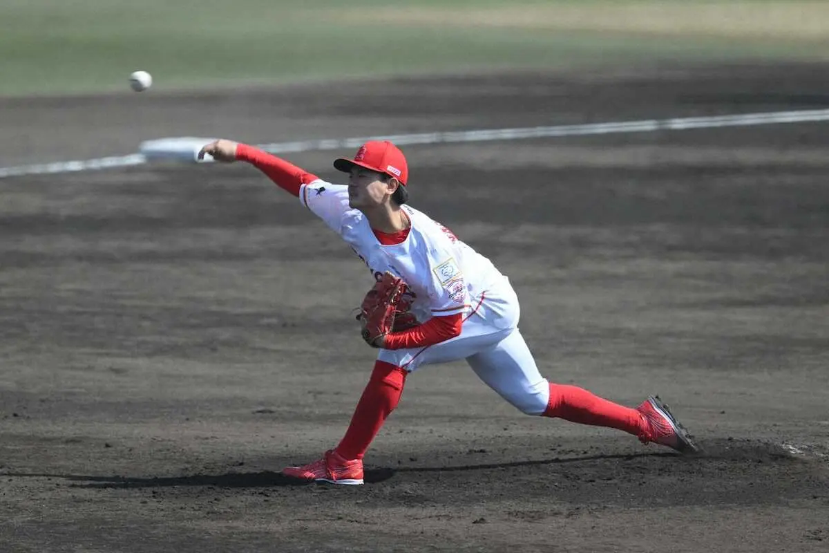 【画像・写真】トヨタ自動車・山城大智　先発して5回を2安打零封　粘りの投球で決勝進出