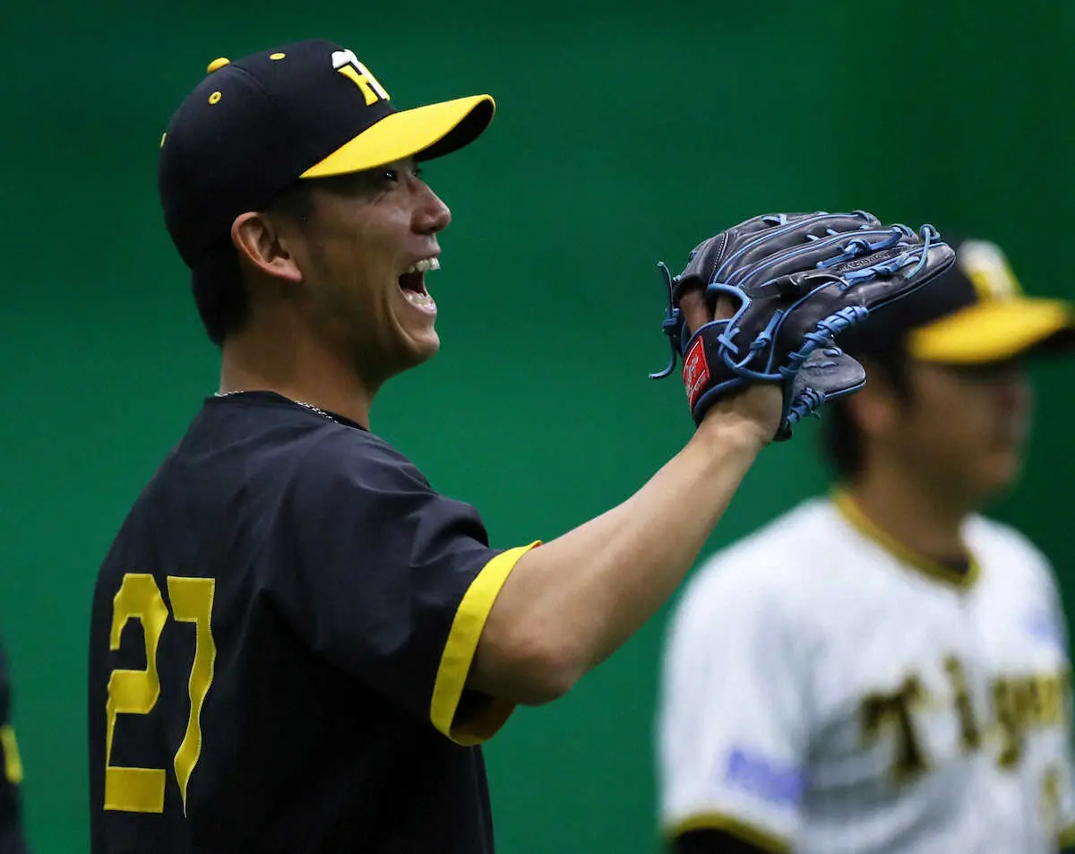 【画像・写真】阪神・左肩違和感で離脱していた伊藤将が1軍再合流　ブルペン入りして調整か