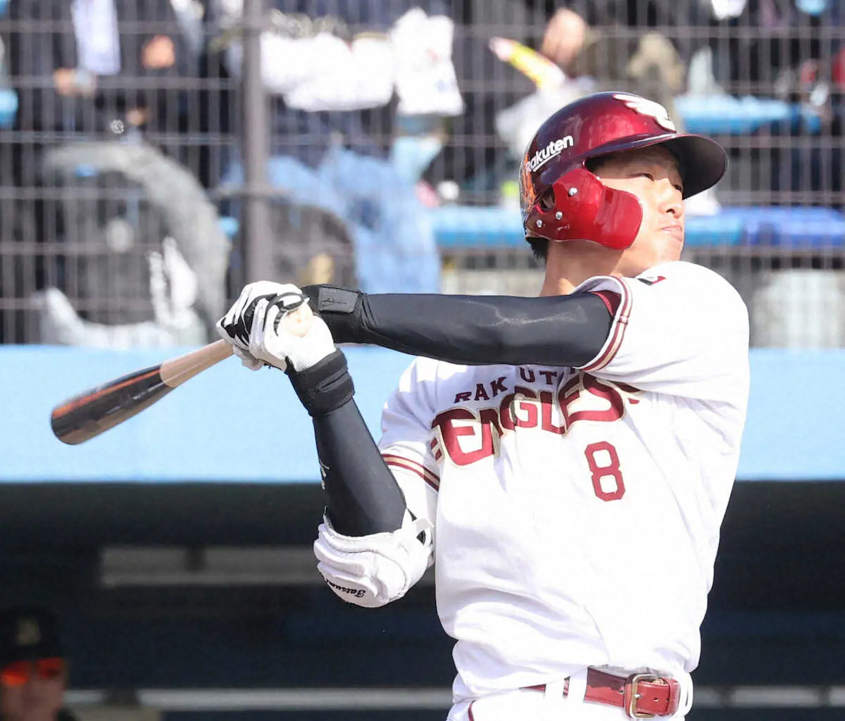 【画像・写真】楽天　風邪による体調不良だった辰己が3試合ぶりに実戦復帰　代打で出場し「状態はばっちり」