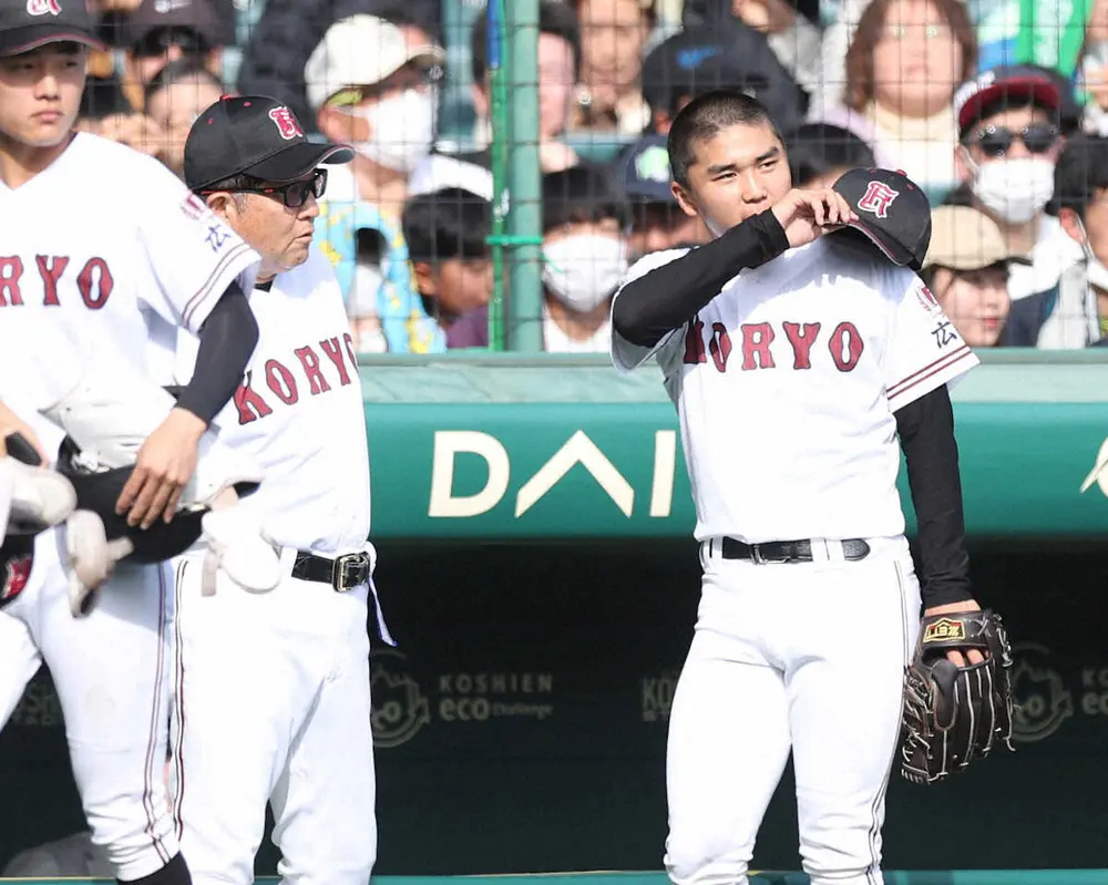【画像・写真】【センバツ】広陵・中井監督　完投の2年生エース・高尾は「ここって言う時に粘り強いピッチングを」