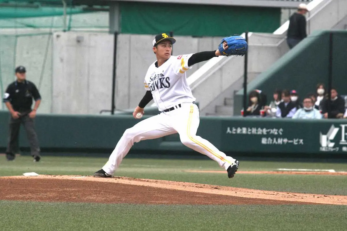 【画像・写真】ソフトバンク板東が2軍戦で好投し開幕ローテ最後の1枠に前進　「やれることはできた」