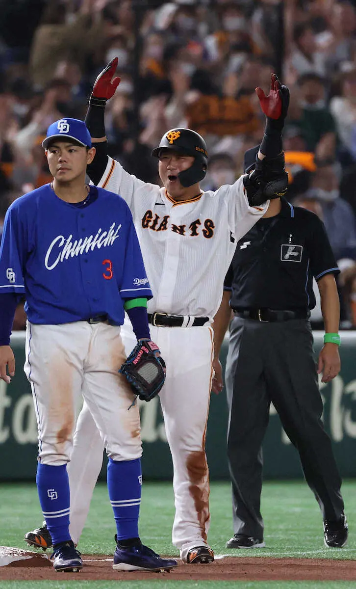 【画像・写真】巨人まさか…悪夢開幕　中田翔の2点適時三塁打で逆転直後に4失点　ドラ5・船迫の史上初快挙吹っ飛ぶ