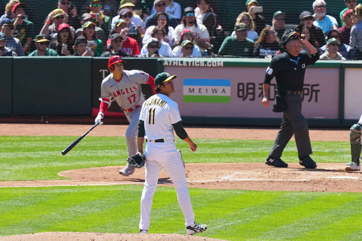 【画像・写真】藤浪、メジャー初登板8失点「ちょっと考えすぎて」大谷と対決は「世界最高の選手と対戦できてよかった」