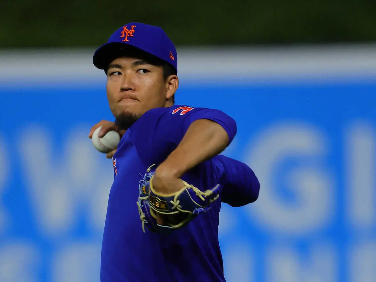 【画像・写真】メッツ・千賀　メジャー初先発初登板　初回、1死も取れずに失点も…連続三振でピンチ脱した