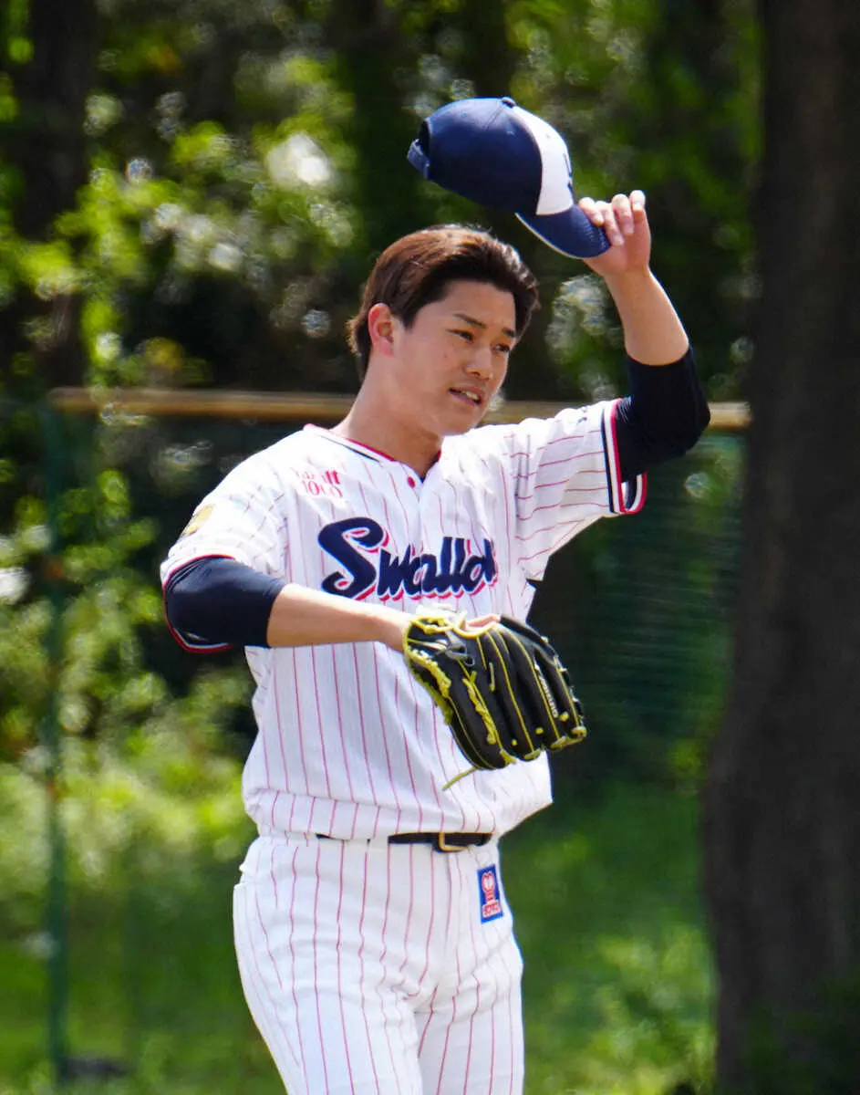 【画像・写真】ヤクルト・高橋　5日の中日戦で今季初先発に「楽しみです」