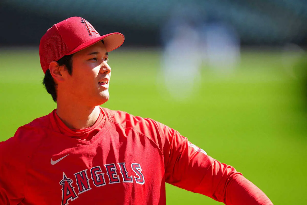 【画像・写真】エンゼルス・大谷が今季1勝に向け軽めブルペン42球　防御率1.66の好相性マリナーズ戦先発へ