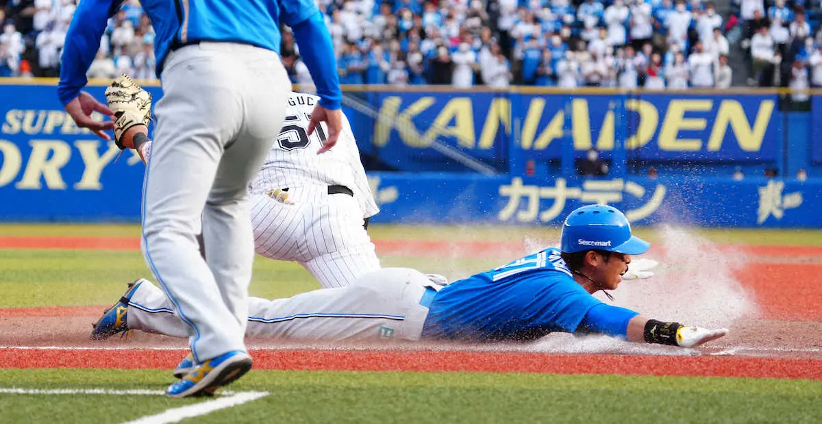 【画像・写真】日本ハム・江越が阪神時代以来、実に4年ぶりの公式戦安打　36打席連続ノーヒットから内野安打
