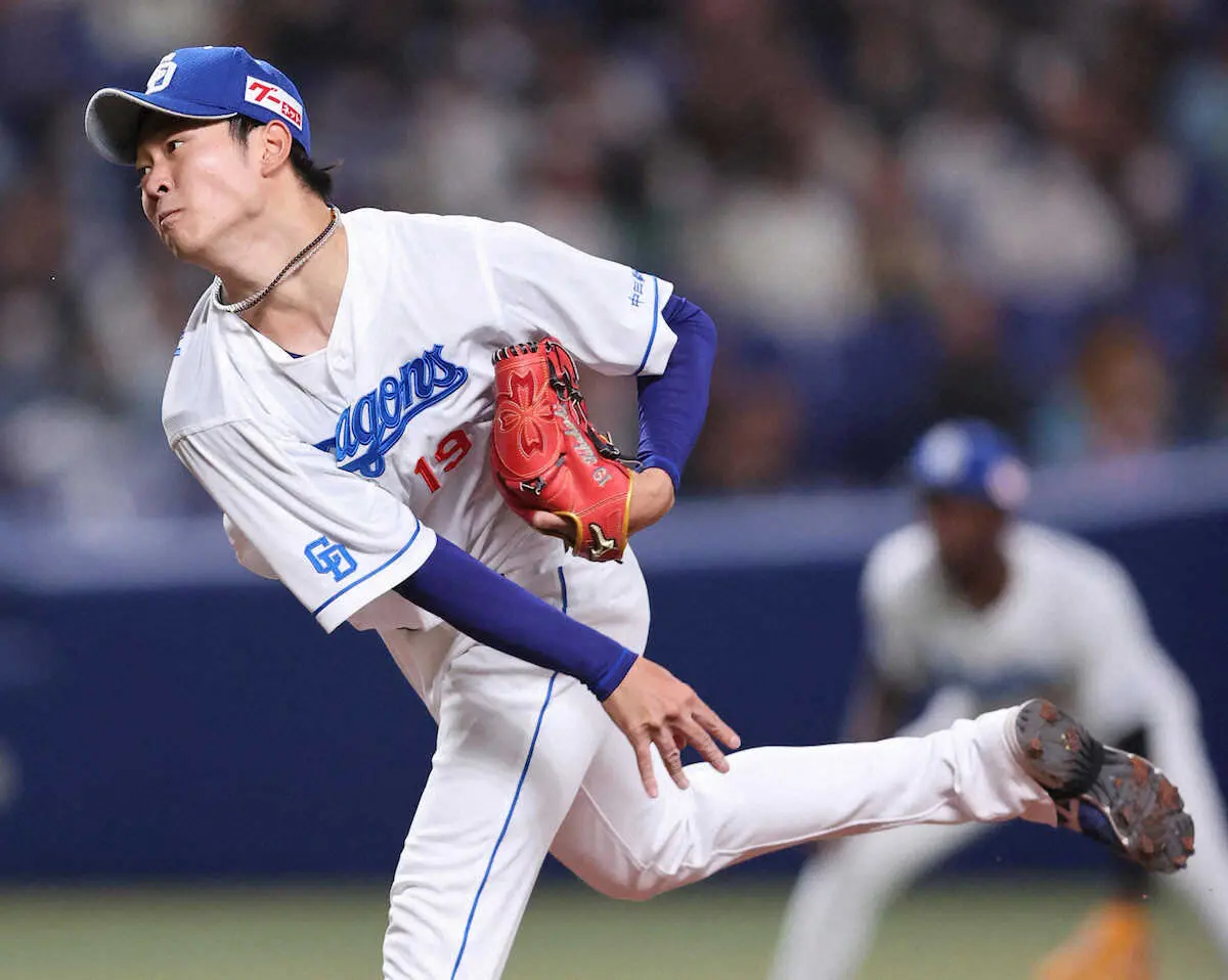 【画像・写真】侍J最年少の中日・高橋宏斗　初回から濱田にいきなり被弾も山田、村上と“同僚”を空振り三振斬り