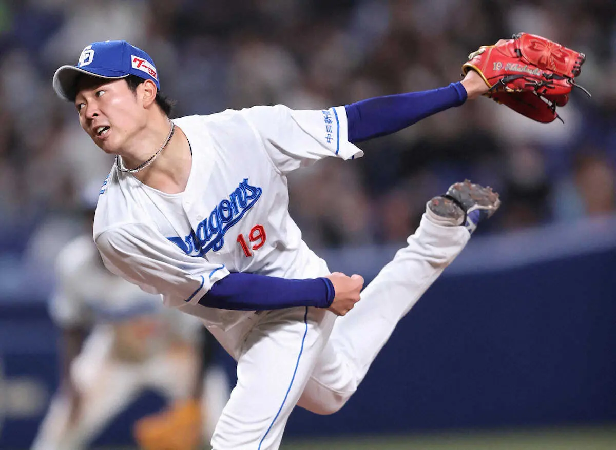 【画像・写真】中日・高橋宏斗が6回1失点「テンポよく投げられた」WBC同僚・山田、村上を連続空振り三振
