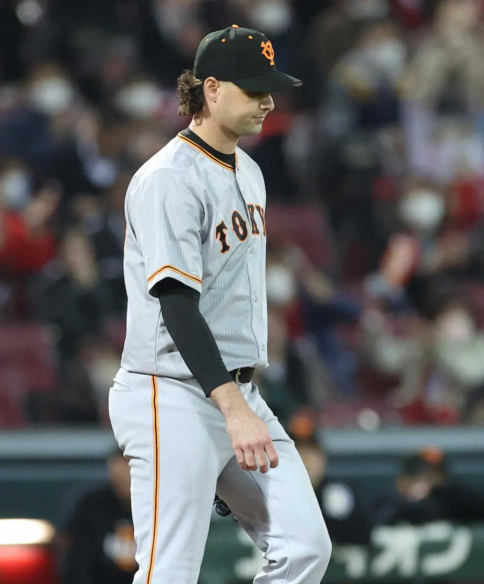 【画像・写真】巨人・ビーディ　一度は自ら逆転打も…来日初勝利またもお預け　5回3失点で降板