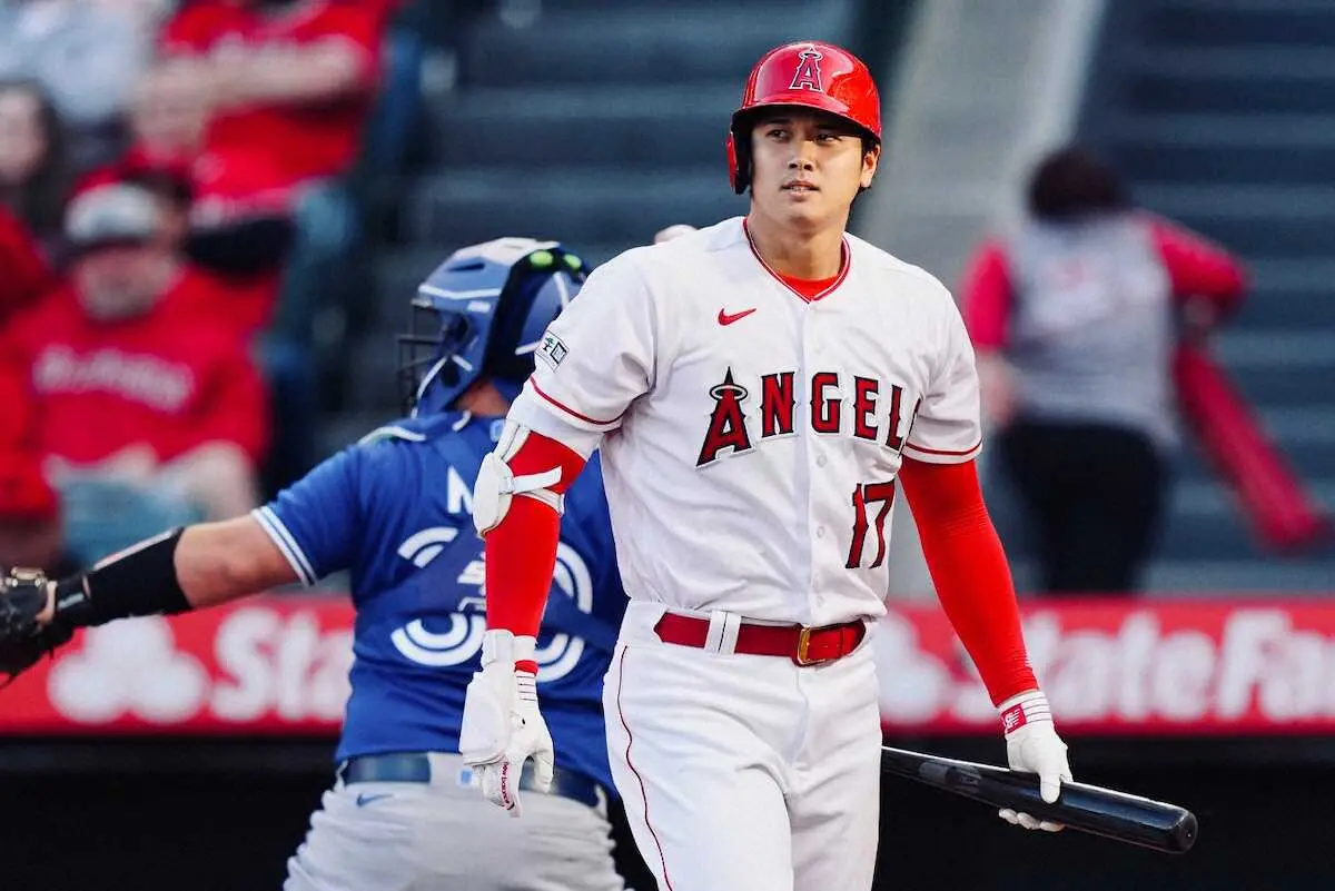 【画像・写真】エンゼルス・大谷翔平が3戦連続安打“お得意様”から二塁打で得点につなげる　開幕から全8試合出塁