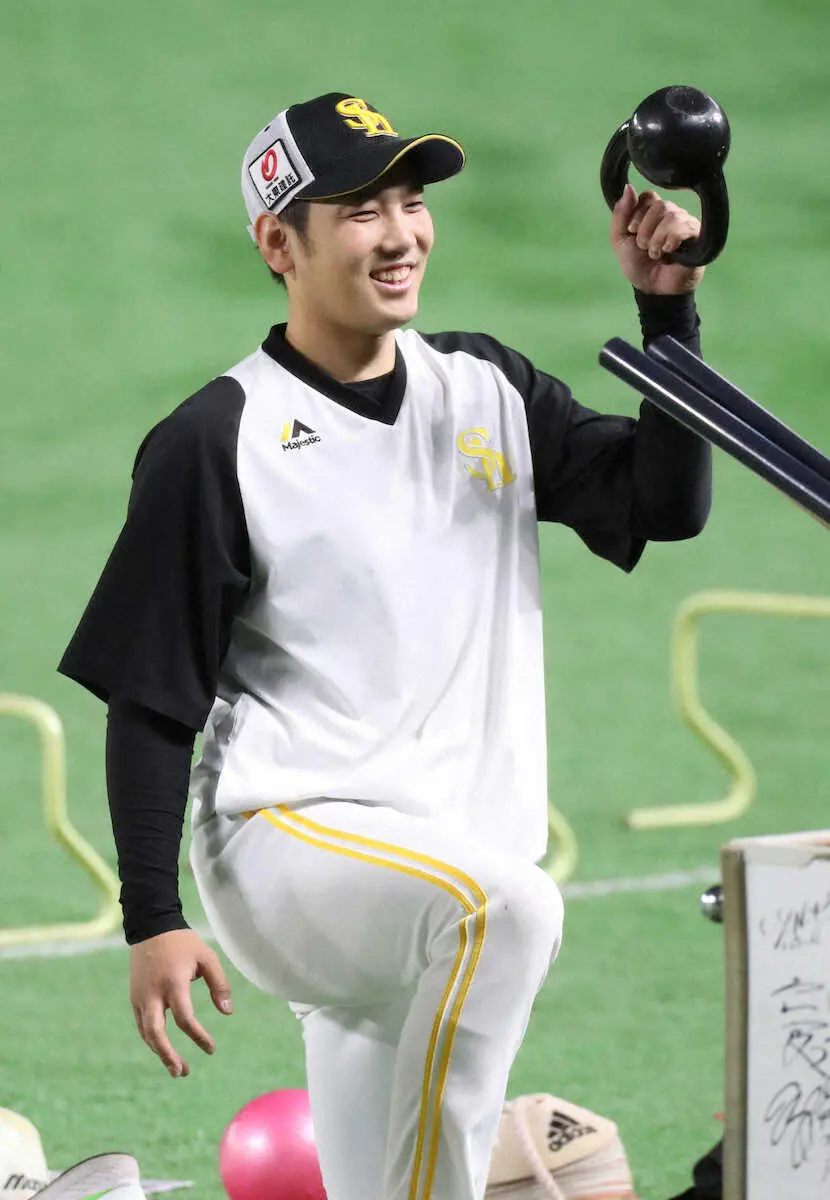 【画像・写真】ソフトB・柊太　苦手ハム打線にも真っ向勝負宣言　ロマン砲トリオには「気を引き締める」