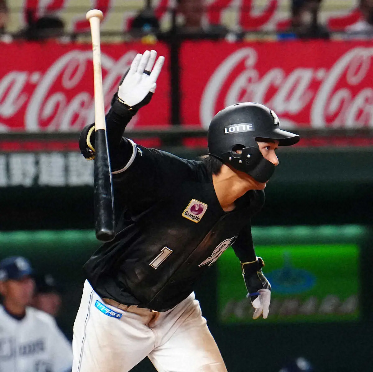 【画像・写真】ロッテ・藤原　今季初3安打で打率リーグトップ4割　「自分の形で打てるように意識している」