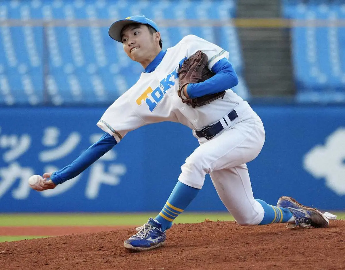 【画像・写真】ミスターサブマリンそっくり！　東大の渡辺向輝がリーグ戦デビュー　父は元ロッテ渡辺俊介　　