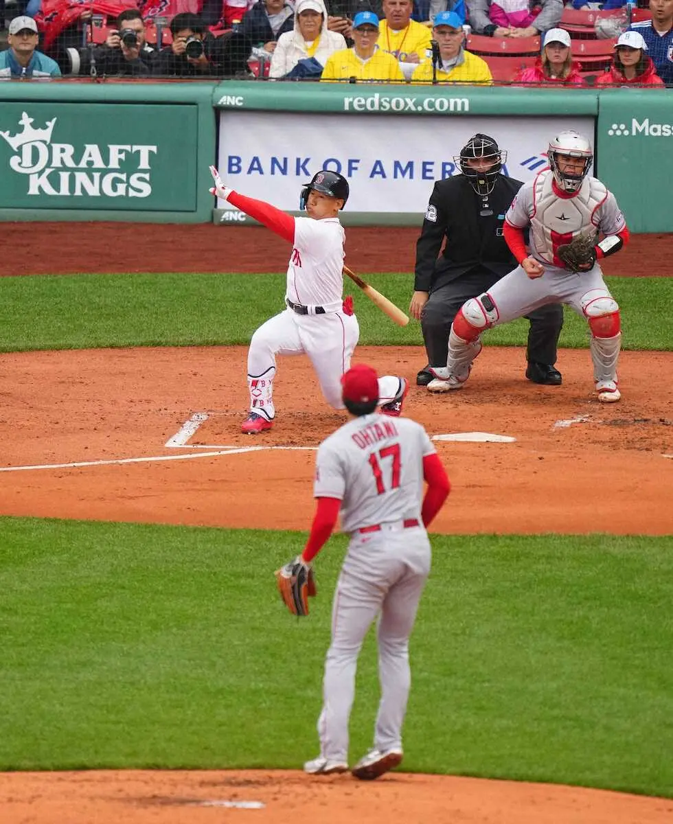 【画像・写真】第1ラウンドは大谷に軍配！吉田正尚との侍対決1打席目は空振り三振