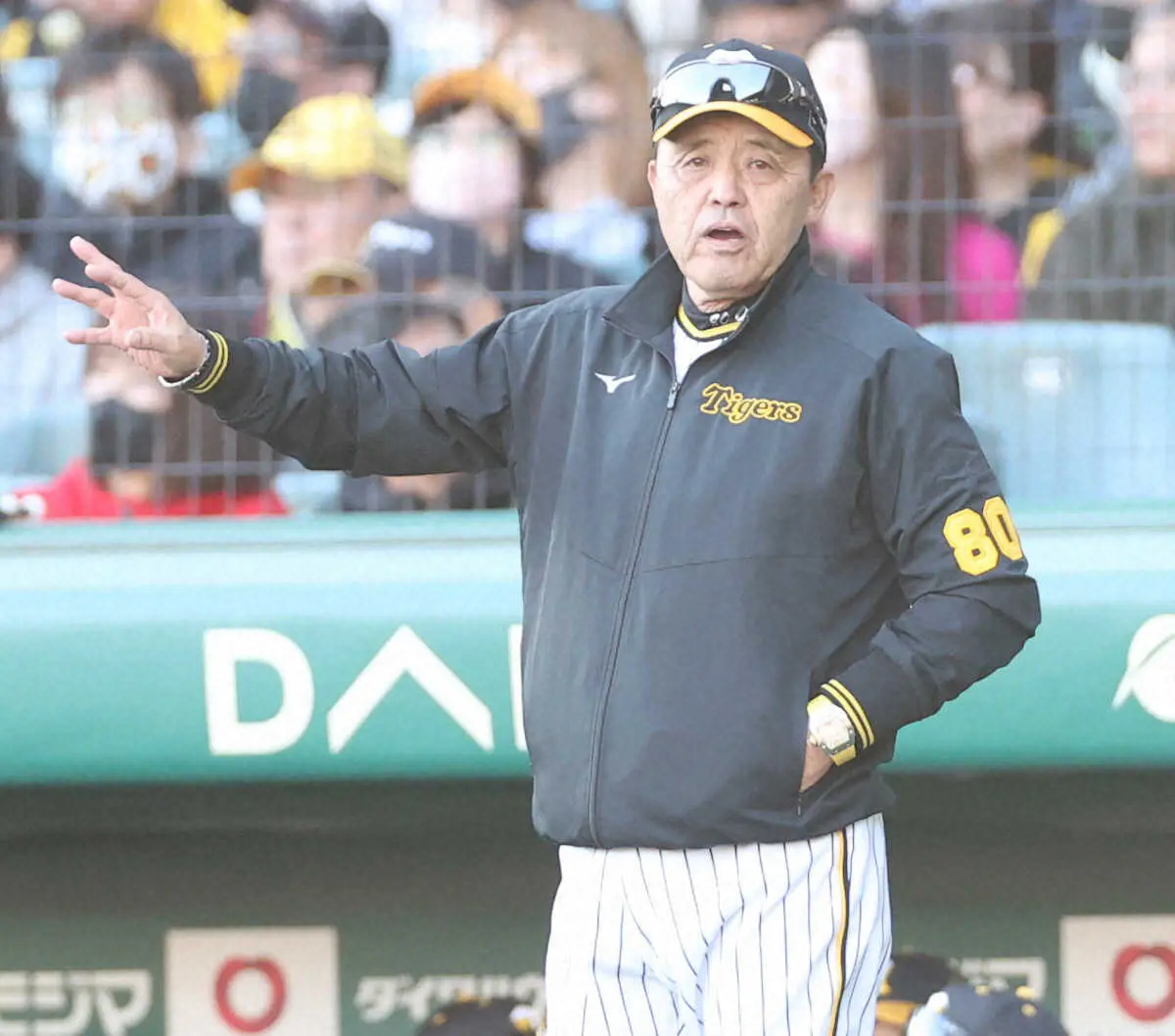 【画像・写真】阪神・岡田監督　貧打線に「待つな指令」積極的に仕掛けな「どんどんストライク来るやん」