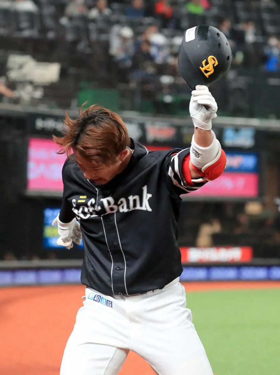 【画像・写真】ソフトバンク・増田珠の同点打＆今季1号ソロの2点だけ…西武に10勝一番乗り許す　相手上回る8安打も