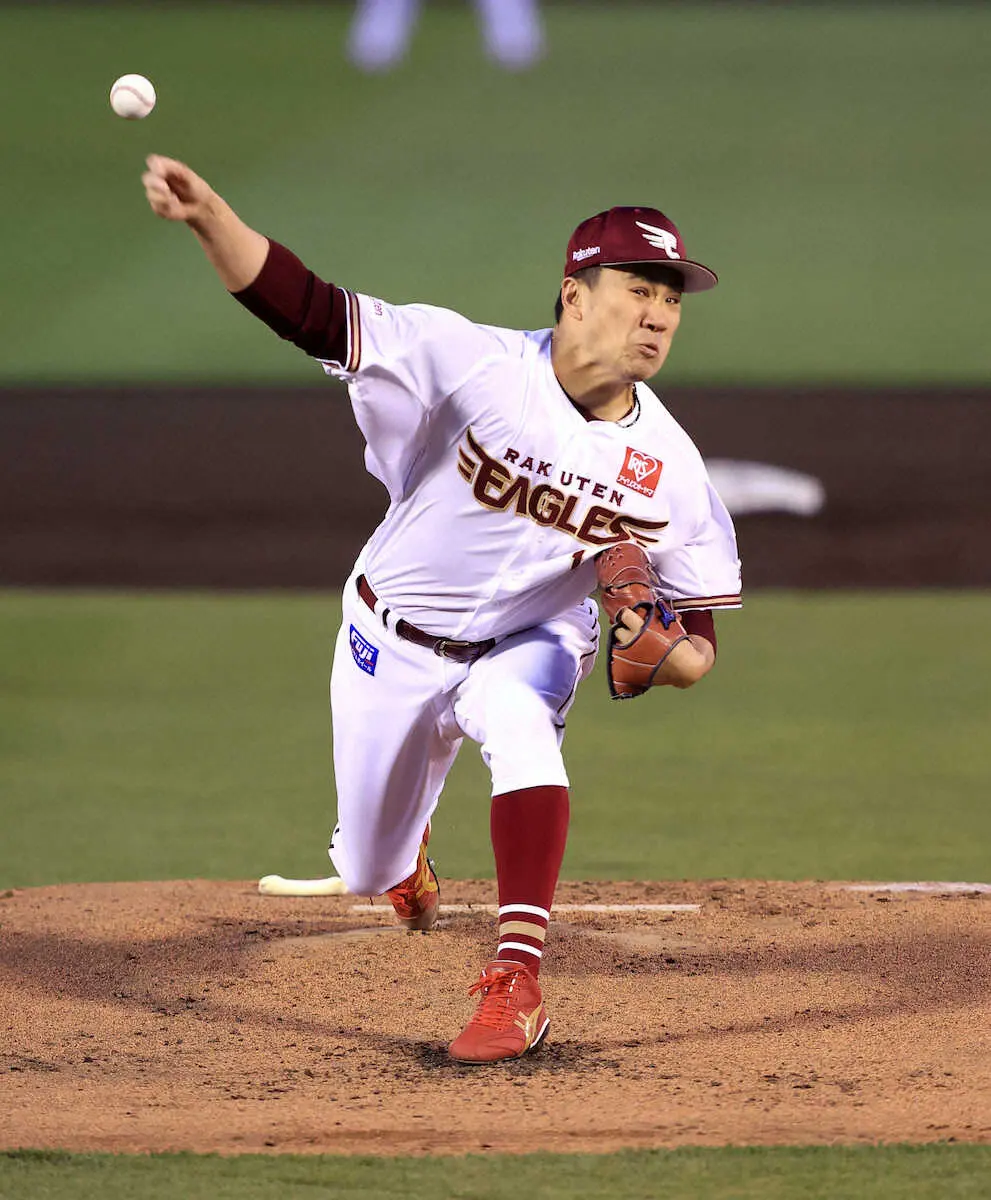 【画像・写真】楽天・田中将らしくない5回途中でワーストタイ7失点　日米2500三振の節目を飾れず