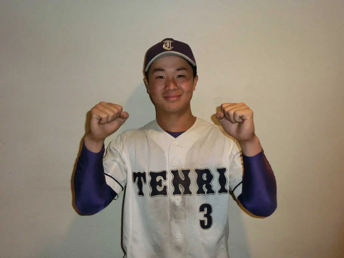 【画像・写真】天理大が連続バント安打など12人攻撃で3回一挙に6得点　中前2点打の近藤「センター返し意識」