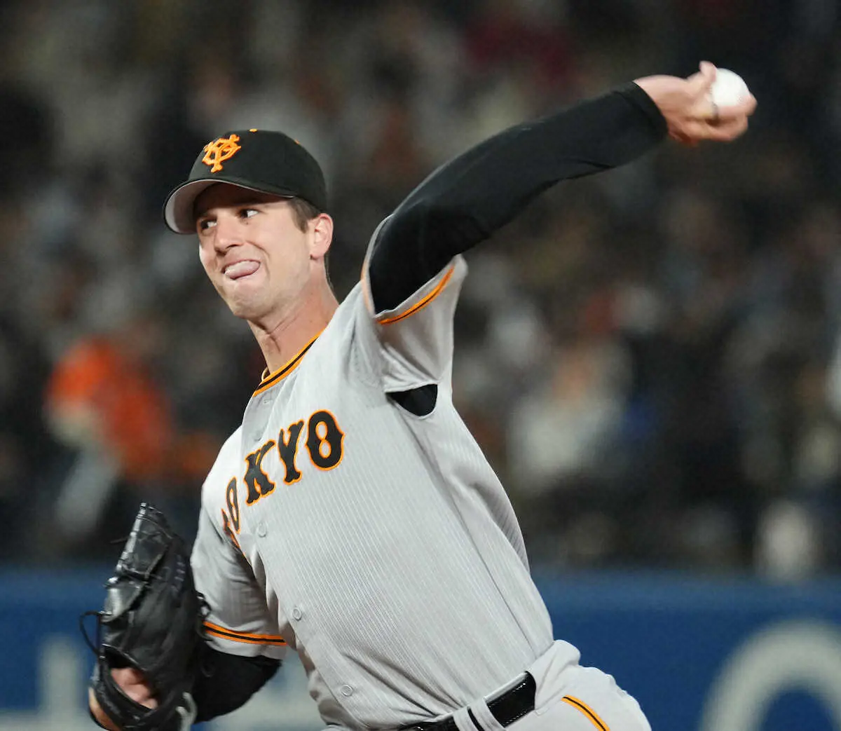 【画像・写真】巨人グリフィン　6回1失点でリーグ最多タイ3勝目　来日初安打も放ち「これからもどんどん塁に」